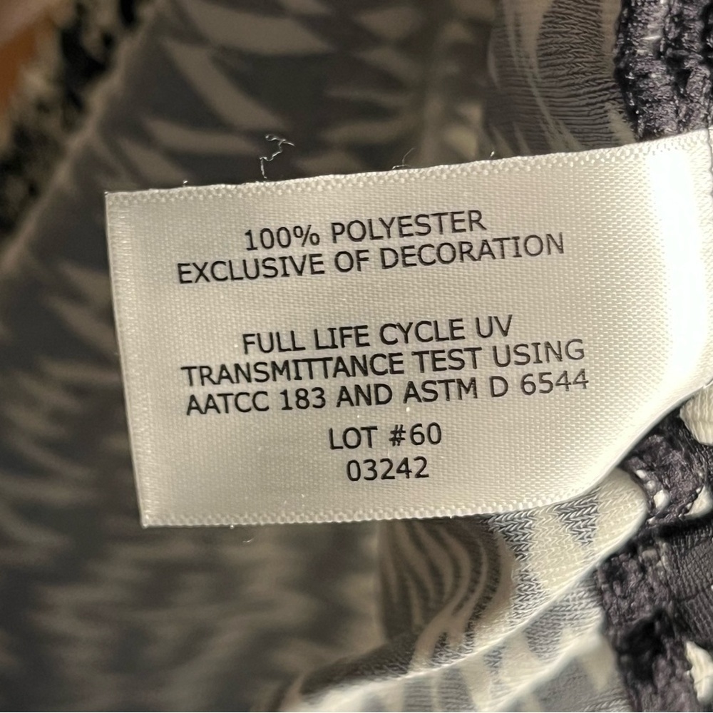 Coolibar Island Quarter Zip Swim Shirt Dress UPF 50+ – Black/White Ikat – Size S - Picture 11 of 11